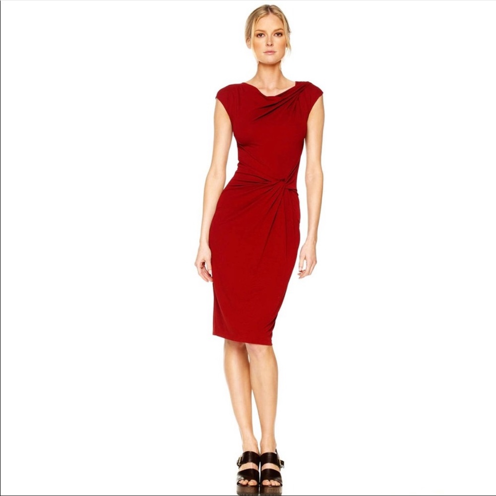 Michael Kors Collection red midi dress - made in Italy size 8